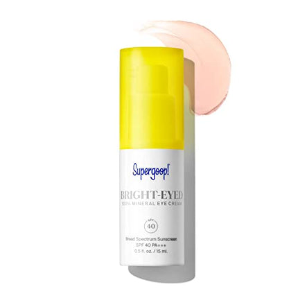 Buy Supergoop! Bright-Eyed 100% Mineral Eye Cream, 0.5 fl oz - SPF 40 PA+++ Hydrating & Illuminating in India