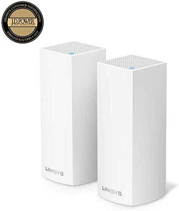 Buy Linksys Velop Mesh Home WiFi System, 4,000 Sq. ft Coverage, 40+ Devices, Speeds up to (AC2200) 2.2Gbps - WHW0302 in India.