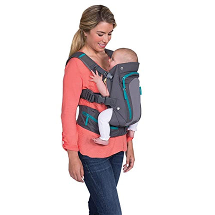 Infantino Carry On Carrier - Ergonomic, Expandable, face-in and face-Out, Front and Back Carry for Newborns and Older Babies 8-40 lbs