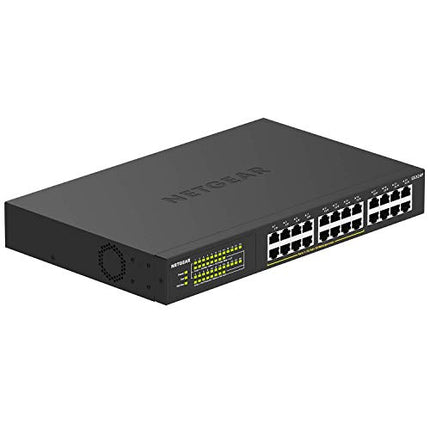 Buy NETGEAR 24-Port Gigabit Ethernet Unmanaged PoE+ Switch (GS324P) in India