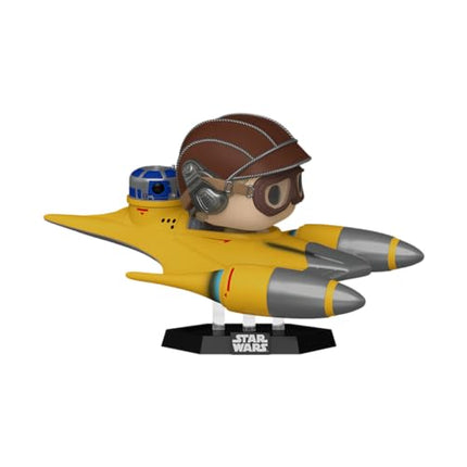 Funko Pop! Ride Super Deluxe: Star Wars Hyperspace Heroes - Anakin in Naboo Sarfighter with R2-D2, Amazon Exclusive