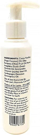 Trader Joes Lemongrass Coconut Body Oil with Almond and Jojoba Oils 4.8 FL OZ (143 ml)