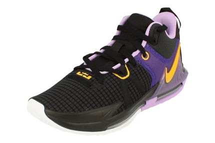 Buy Nike Men's Lebron Witness 7 Basketball Shoe, Black/University Gold-Lilac, 10 M US in India