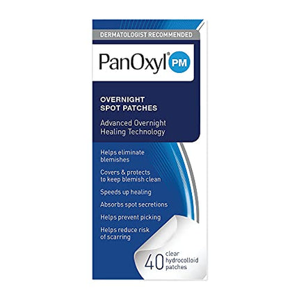 Buy PanOxyl PM Overnight Spot Patches, Advanced Hydrocolloid Healing Technology, Fragrance Free, 40 Count in India India