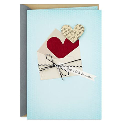 Buy Hallmark Everyday Love Card, Romantic Birthday Card, Anniversary Card, Sweetest Day Card (Love Note) in India