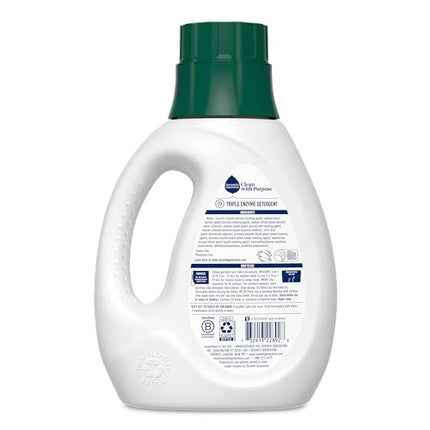 Seventh Generation Concentrated Laundry Detergent Liquid Free & Clear Fragrance Free 40 Fl Oz (Pack of 2)