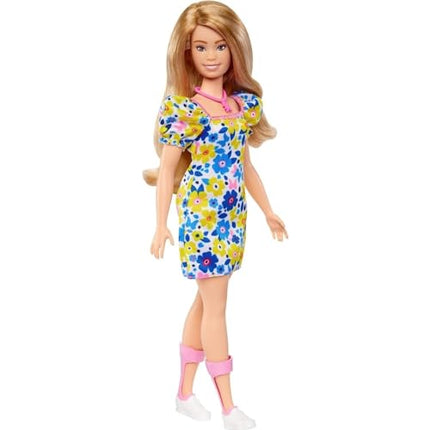 Barbie Fashionistas Doll # 208, Doll with Down Syndrome Wearing Floral Dress, Created in Partnership with The National Down Syndrome Society