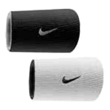 Nike Premier Home and Away Doublewide Wristbands (Black/White, Osfm)