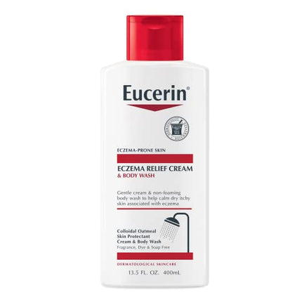 Eucerin Eczema Relief Body Wash and Body Cream Multipack (13.5 fl. oz. Wash and 5 oz. Cream)