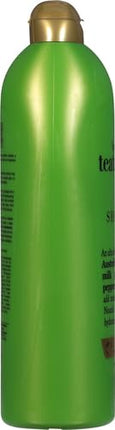 OGX Hydrating + Tea Tree Mint Shampoo, Nourishing & Invigorating Scalp Shampoo with Tea Tree & Peppermint Oil & Milk Proteins, Paraben-Free, Sulfate-Free Surfactants, 25.4 fl oz
