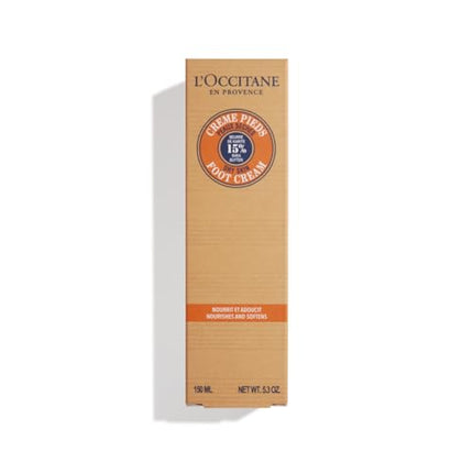 L'OCCITANE Shea Butter Foot Cream: Soothe & Nourish Dry Skin, Fast Absorbing, Moisturizes, With 15% Shea Butter