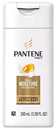 Pantene Shampoo & Conditioner Bundle, Daily Moisture Renewal, 3.38 Oz Travel Size (3 Duo Sets)