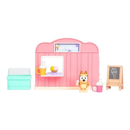 BLUEY Mini Playsets Ice Cream Shop Playset | Includes Articulated Bingo Figure and Accessories