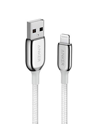 Anker Powerline+ III Lightning to USB A Cable, (3ft MFi Certified), USB Charging/Sync Lightning Cord Compatible with iPhone 11 / Xs MAX/XR/X / 8/7 / iPad and More (Silver)