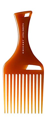 Cricket Ultra Smooth Hair Pick Comb for Curly, Thick, Medium to Long Hair, Facial Hair