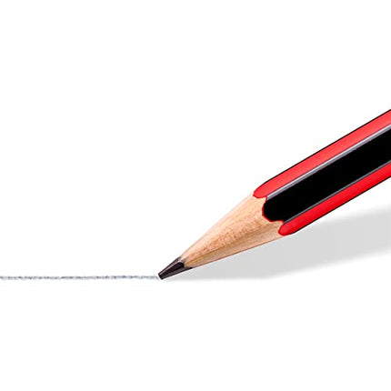STAEDTLER 112-HB Tradition Graphite Pencil for Drawing & Sketching - HB, Eraser-Tip (Box of 12)