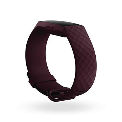 Fitbit Charge 4 Fitness and Activity Tracker with Built-in GPS, Heart Rate, Sleep & Swim Tracking, Rosewood/Rosewood, One Size (S &L Bands Included)