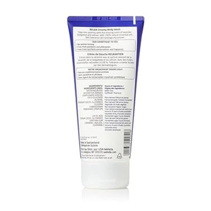 Weleda Aroma Essentials Relax Creamy Body Wash, Parabens Free, 6.8 Fluid Ounce (Pack of 1)