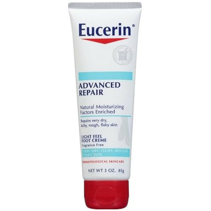 Eucerin Advanced Repair Light Feel Foot Creme, 3 oz