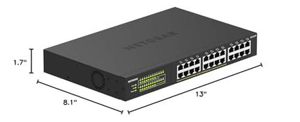 Buy NETGEAR 24-Port Gigabit Ethernet Unmanaged PoE+ Switch (GS324P) in India