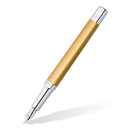buy STAEDTLER Triplus 474 F11-3 Fountain Pen, Glorious Gold, Premium Quality Metal Casing in Ergonomic T in India