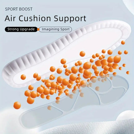 Experience 4D Foot Comfort: Ultimate Breathable Shock Absorption for All