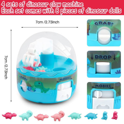Maxbell Mini Doll Claw Machine - Fun Dinosaur Catch Grabber Toy