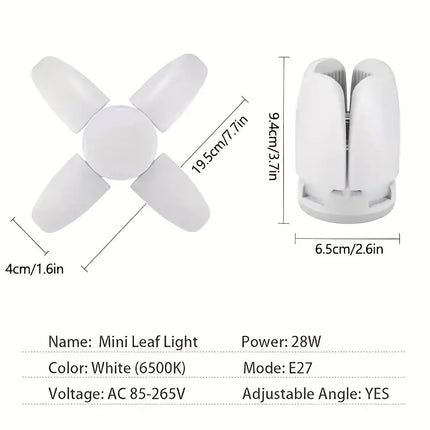 Maxbell Lights: Foldable LED Light Bulb - 28W Power, Compact & Energy Efficient