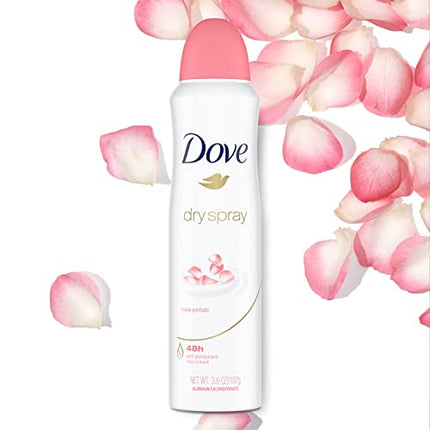 Dove Antiperspirant Deodorant Rose Petals, 3.8 Oz, Pack of 3