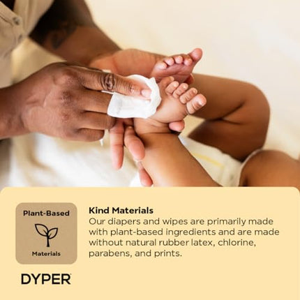 Buy DYPER Plastic-Free Newborn Baby Wipes | 99.9% Water Baby Wipes | 100% Plant-Based | Unscented in India