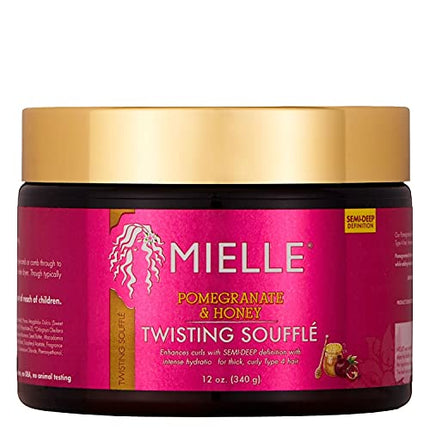 Mielle Organics Pomegranate & Honey Twisting Soufflé, Sulfate and Paraben Free, 12 Ounces