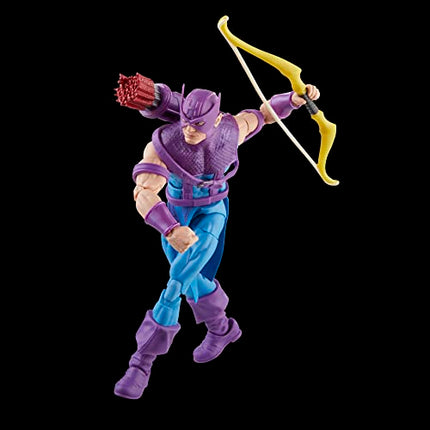 Marvel Legends Series Hawkeye with Sky-Cycle Avengers 60th Anniversary Collectible 6-Inch Action Figure and Vehicle