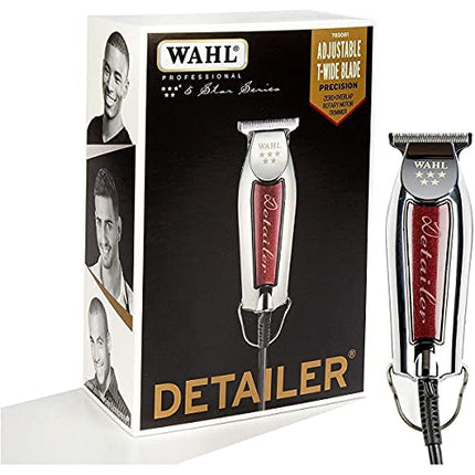 Wahl Professional 5 Star Detailer Trimmer with Adjustable T Blade for Professional Barbers and Stylists