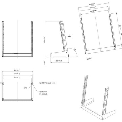 Buy StarTech.com 2-Post 12U Desktop Server Rack, Small Open Frame 19in Computer Rack, Compact Network Cabinet in India.