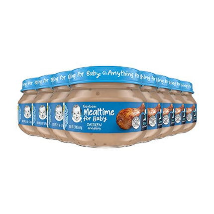 Buy Gerber Baby Foods 2nd Foods Meat, Chicken & Gravy, Mealtime for Baby, 2.5 Ounce Jar (Pack of 10) in India India
