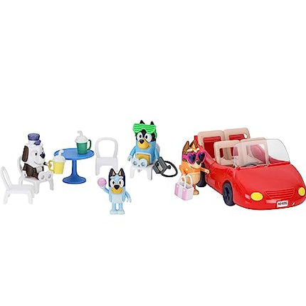 Bluey Vehicle and 4 Figure Pack, Escape Convertible with Four 2.5 Inch Figures, 9 Accessories and Sticker Sheet | Amazon Exclusive