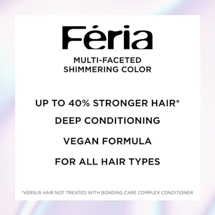 L'Oreal Paris Feria Multi-Faceted Shimmering Permanent Hair Color, P2 Rosy Blush (Smokey Pink)