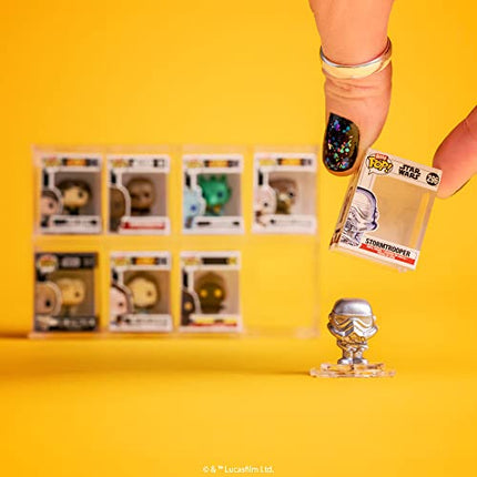 Funko Bitty Pop! Star Wars Mini Collectible Toys 4-Pack - Princess Leia, R2-D2, C-3PO & Mystery Chase Figure (Styles May Vary)