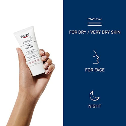 Eucerin Replenishing Skin Relief Face Cream (with 5% Urea) (50ml, Dermatalogical Skincare, Fragrance Free) by Eucerin