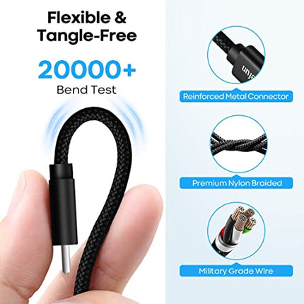 buy CLEEFUN 20ft (6m) Long Type C Cable, USB A 2.0 to USB C Nylon Braided Charger Cord Compatible with S in india