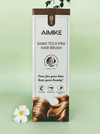 buy Round Brush, Nano Thermal Ceramic & Ionic Tech Hair Brush, Round Barrel Brush with Boar Bristles, in India