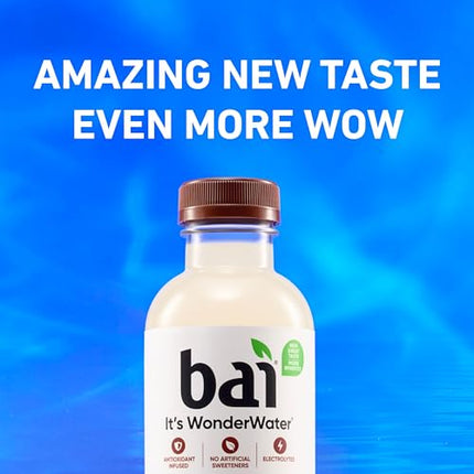 Bai Antioxidant Infused Water Beverage, Madagascar Coconut Mango, with Vitamin C and No Artificial Sweeteners, 18 Fluid Ounce Bottle, 12 Pack