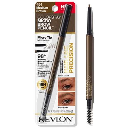 Buy Revlon ColorStay Micro Eyebrow Pencil with Spoolie Brush in India