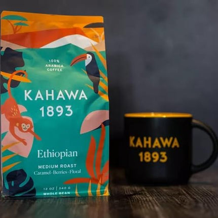 Buy KAHAWA 1893 - Whole Coffee Beans - Single Origin Combo - Kenyan and Ethiopian - Perfect Freshly in India.