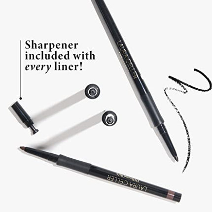 LAURA GELLER NEW YORK INKcredible Gel Eyeliner - Beige to Beige - Waterproof Smudge-proof Eyeliner Pencil - Built in Sharpener