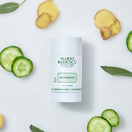 Mario Badescu Deodorant Infused with Skin-Loving Botanicals | Aluminum and Baking Soda-Free | Keeps Underarms Fresh All Day | For Daily Use | 2.4 FL. OZ