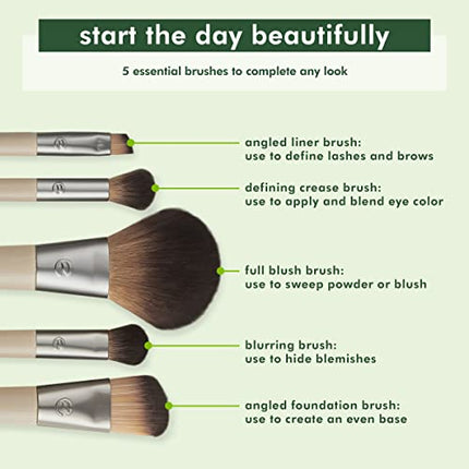 Buy EcoTools Start The Day Beautifully Brush Kit, Makeup Brushes For Eyeshadow, Blush, Concealer, & Foundation in India.