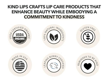 Kind Lips Lip Balm - Nourishing & Moisturizing Lip Care for Dry Lips Made from Shea Butter, Beeswax with Vitamin E |Variety Flavor | 0.15 Ounce (Pack of 5)
