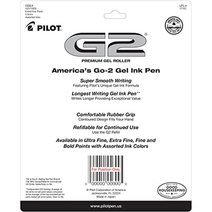 Buy PILOT G2 Pens 0.5 mm - 10 Pack (5 Black and 5 Blue Pens) Premium Gel Ink Pens Extra Fine Point 0 in India