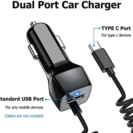 Buy Compatible for Samsung Galaxy S22 S10 S20 S10E USB Type C Car Charger, Carhope Ultra Rapid Retractable in India.